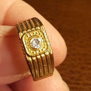 Men's Gold Pinkie Ring Sz7 Or Womens